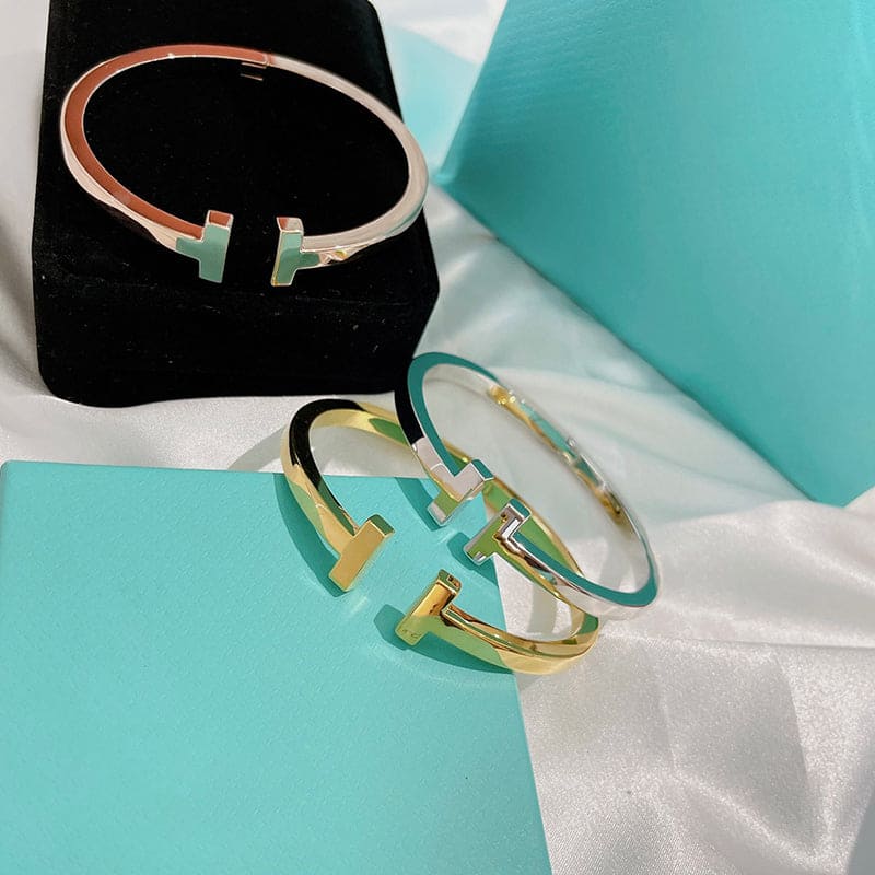 Tiffany Square Bracelet - 18K Rose Gold